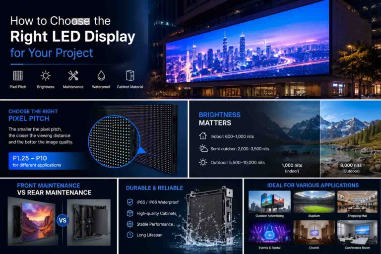 How to Choose the Right LED Display for Your Project (2026 Buying Guide)