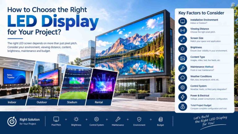 How to Choose the Right LED Display for Your Project?