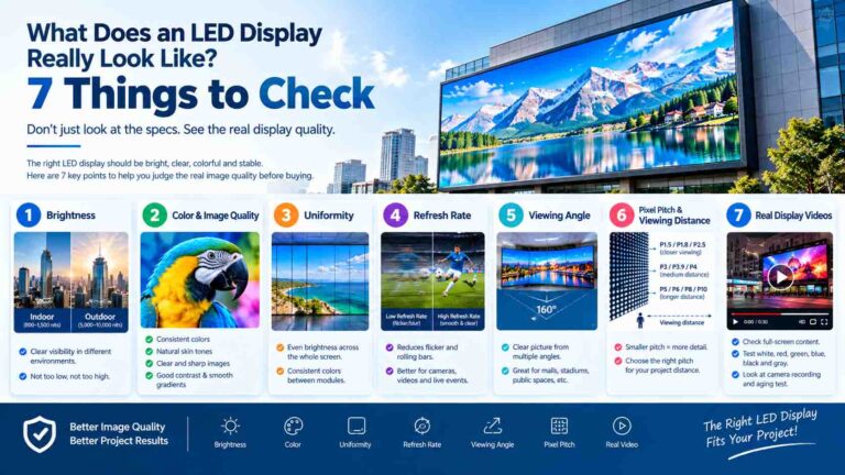 What Does an LED Display Really Look Like? 7 Things to Check