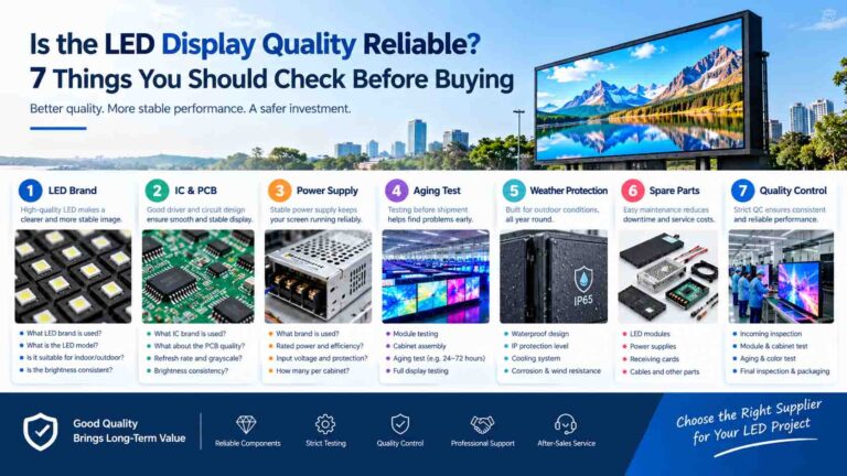 Is the LED Display Quality Reliable? 7 Things You Should Check Before Buying