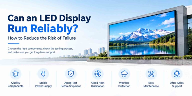 Can an LED Display Run Reliably? How to Reduce the Risk of Failure